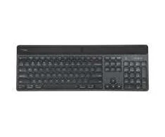 Klaviatūra Targus EcoSmart* - Klaviatūra - zrównoważone pozyskiwanie energii - antimicrobial - su pašvietimu - belaidė - Bluetooth 5.0 - QWERTY - GB - przełączniki: Scissor-Key - juoda - zrównoważone opakowanie