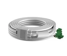 Kabelis Vision „Techconnect“ modulinė AV plokštė – 30 METŲ GARANTIJA – VGA kabelis, skirtas montavimui – „Phoenix“ (M) į VGA (M) – 28 AWG – 8 mm išorinis skersmuo – 10 m – baltas