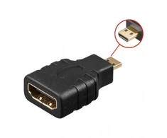 Techly AV adapteris HDMI Micro – HDMI juodas (305144)