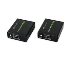 Techly IDATA EXT-E70 vaizdo ir garso signalų ilgintuvas AV siųstuvas ir imtuvas Juoda