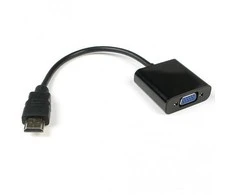 Techly Techniškai HDMI - VGA+3.5mm M/F Juoda