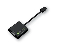 Techly Techniškai HDMI - VGA+3.5mm+Micro USB B M/F Juoda