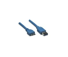 Intracom Techly 1.0m USB 3.0/Micro-B USB 3.0 USB kabelis 1 m 3.2 Gen 1 (3.1 Gen 1) USB A Micro-USB B Mėlyna