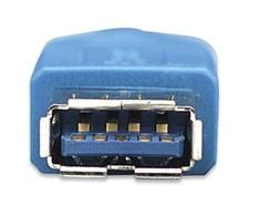 USB kabelis Techly USB-A - USB-A 0,5 m mėlyna (ICOC-U3-AA-005-EX)