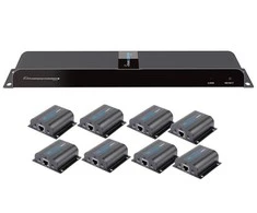Techly 028207 plėstuvo skirstytuvas HDMI 1x8 1080p 60Hz po skrętce Cat6, iki 40m