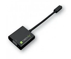 Techly IDATA HDMI-VGA5 kabelių sąsaja / invertavimo adapteris HDMI D VGA Juoda