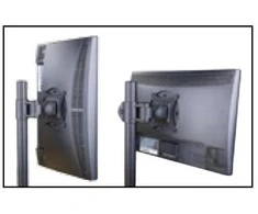 Laikiklis TECHLY 301740 Techly Dvigubas stalas LED/LCD monitoriaus rankena 13-27 2x10kg reguliuojama