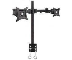 Laikiklis TECHLY 301740 Techly Dvigubas stalas LED/LCD monitoriaus rankena 13-27 2x10kg reguliuojama