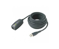 USB kabelis Techly USB-A - USB-A 5 m Juodas (ICUR3050)