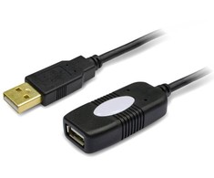 TECHLY 023646 Techly USB 2.0 aktyvusis ilgintuvas USB A/USB A M/F 10m juodas