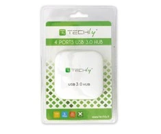 Techly IUSB3-HUB4-WH sąsajos šakotuvas 5000 Mbit/ai Balta