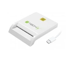 Skaitytojas Techly Techly Smart Card USB-C kontaktų kortelių skaitytuvas