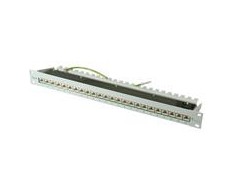 Telegärtner Karl Gärtner Telegärtner 19 colių patch Panel MPP24-HS K Cat.6A - RJ-45 - Cat6a - Pilka - Tvirtinimas ant stovo - 1U - 482,6 mm