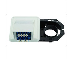 Triton šviesolaidinė dėžutė TELEGRTNER 2xLC QUAD grindjuostėms