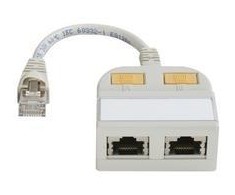 Telegärtner T-Adapteris Cat5e, 100Base-T / ISDN (21.17.3039)