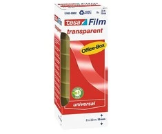 Beiersdorf Tesa Filmas - Biuro juosta, skaidri, 19mm x 33m, 8 vnt.