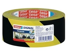 Tesa Juoda įspėjamoji juosta 50mmx66m