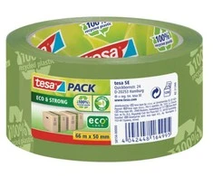 Ekologiška ir stipri pakavimo juosta TESA PACK Eco &amp; Strong, 50mm x 66m, žalios sp.