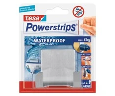 Tesa Lipnus kabliukas Powerstrips Atsparus vandeniui dvigubas metalinis chromas 1 vnt. (H5971004)
