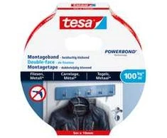tesa Montageband Fliesen&amp;Metall 100kg 1.5m x 19mm
