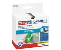 Tesa ON&amp;OFF Universal Klettband juodas 2,5m 20mm