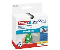 Tesa ON&amp;OFF Universal Klettband juodas 2,5m 20mm