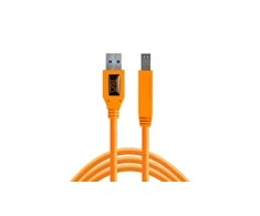 USB kabelis - Tether Tools Pro USB 3.0 M 4.6m oranžinis