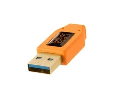 USB kabelis - Tether Tools Pro USB 3.0 Micro-B 4.6m aukštos matomumo oranžinis