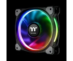 THERMALTAKE Riing Plus 14LED RGB 3er rinkinys didelio našumo korpuso ventiliatorius 3 dalys 14x14x2,5cm Programinės įrangos triukšmas 27,2 dBA su LNC