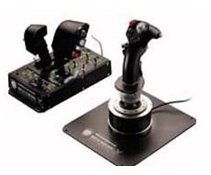 Thrustmaster HOTAS WARTHOG Vairalazdė ir akceleratoriaus valdiklis, Juodas