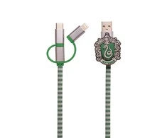 Thumbs Up USB kabelis ThumbsUp! USB-A - USB-C + microUSB + Žaibas 1 m žaliasis (1002654)