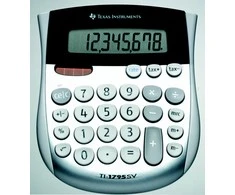 Texas Instruments TI-1795 SV, Desktopas, Pagrindinis, 8 skaitmenys, Pakreipiamas ekranas, Baterija / Saulės energija, Juoda, Sidabras, Balta