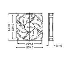 Wentylator Titan (TFD12025SL12Z/KU)