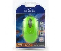 Titanum Esperanza TM102G Titanium pelė su laidu (žalia)