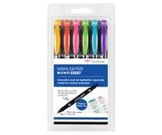 Tombow MONO Edge Highlighter Pen Chisel and Bullet Tip 3.8mm 0.8mm Line Assorted