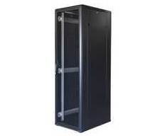 19" Komutacinė spinta TOTEN, System G, 42U, 600x800, perforuotos durys, iki 800kg, juoda / G3.6842.9801 / 19-G6842PP
