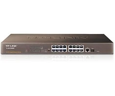 Šakotuvas TP-LINK jungiklis TL-SL1218P Nevaldomas, montuojamas ant stovo, 10/100 Mbps (RJ-45) jungtys kiekis 16, PoE+ jungtys kiekis 16