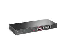 Šakotuvas TP-LINK jungiklis TL-SL1218P Nevaldomas, montuojamas ant stovo, 10/100 Mbps (RJ-45) jungtys kiekis 16, PoE+ jungtys kiekis 16