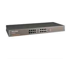 Šakotuvas TP-LINK 16 prievadų gigabito komutatorius, montuojamas į 19 colių stelažą