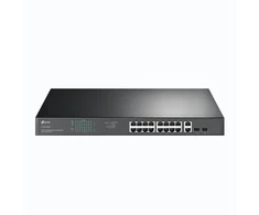 TP-LINK | Jungiklis | TL-SG1218MP | Nevaldomas | Montuojamas ant stovo | 10/100 Mbps (RJ-45) jungtys kiekis 18 | SFP jungtys kiekis 2 | PoE+ jungtys kiekis 16 | Maitinimo tipas 100-240VAC, 50-60Hz įtampa
