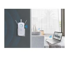 TP-LINK AC1750 dviejų juostų belaidis sieninis diapazono plėstuvas Qualcomm 1300Mbps esant 5GHz + 450Mbps esant 2,4Ghz 802.11ac/a/b/g/n