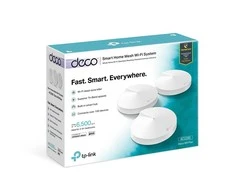 TP-LINK Mesh WiFi sistema Deco M9 Plus (3 pakuotės) 802.11ac 867 Mbit/s 10/100/1000 Mbit/s Ethernet LAN (RJ-45) jungtys 2 Mesh Support Taip MU-MiMO Taip Nėra mobiliojo plačiajuosčio ryšio Antenos tipas 8 x Vidinės antenos 1