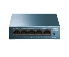 Šakotuvas TP-LINK LiteWave 5 prievadų gigabito darbalaukio komutatorius su 5 gigabito RJ45 prievadais, plieniniame korpuse