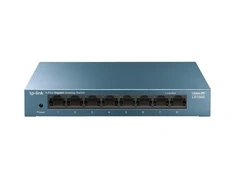 Šakotuvas TP-LINK LiteWave 8 prievadų gigabito darbalaukio komutatorius su 8 gigabito RJ45 prievadais, plieniniame korpuse
