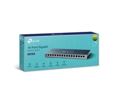 Šakotuvas TP-LINK 16 prievadų Gigabit stalinio kompiuterio jungiklis RJ45 prievadų darbalaukio plieno dėklas