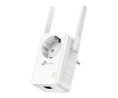 TP-LINK 300Mbps belaidis N sieninis diapazono ilgintuvas su pralaidumu „Atheros 2T2R 2.4GHz 802.11n/g/b“ įjungimu/išjungimu ir diapazono ilgintuvu