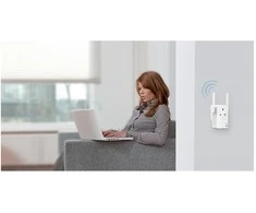 TP-LINK 300Mbps belaidis N sieninis diapazono ilgintuvas su pralaidumu „Atheros 2T2R 2.4GHz 802.11n/g/b“ įjungimu/išjungimu ir diapazono ilgintuvu