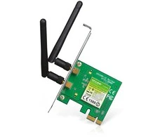TP-LINK 300MBit/s WLAN-N PCI Express adapteris Atheros-Chipsatz 2T2R 2,4GHz 802.11b/g/n 2 nuimamos antenos