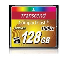 Atminties kortelė Transcend Compact Flash 128GB 1000x