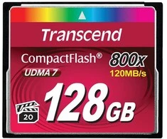 Atminties kortelė Transcend Compact Flash 128GB 800x